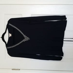 Michael Kors Navy Blue with Silver Design